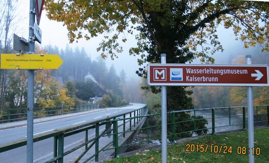 Wanderbeginn in Kaiserbrunn