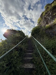 Photo de Bernhard Heil le long du parcours