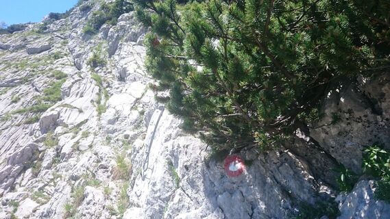Einstieg Klettersteig