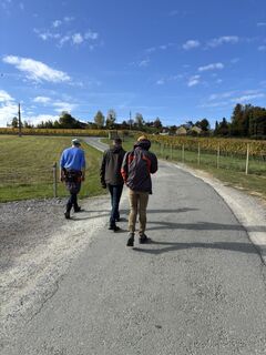 Foto de Andreas Ohrfandl a lo largo del recorrido