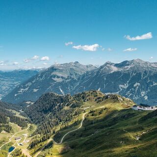 Blick von der Madrisella uf die Nova Stoba