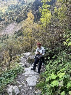 Photo de Clemens Leitgeb le long du parcours