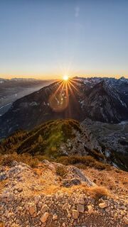 Sonnenuntergang am Ebner Joch