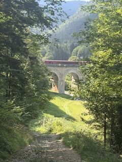 Foto de Johann Rameder a lo largo del recorrido