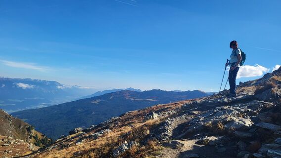 Foto de Josef Lukasser a lo largo del recorrido