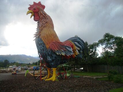 Bie diesen Hahn gibt es eine Radlerraststadion