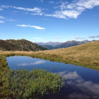 Herbstliche Wasserspiegelung am Zollner