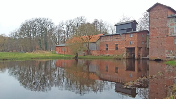 Scheeßeler Mühlenensemble von der Rückseite