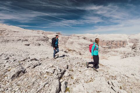 Der Piz Boè und die Sellagruppe