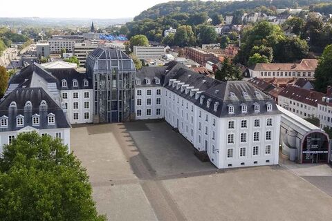 Luftbild Schlossplatz mit Historischem Museum Saar