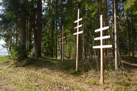 Pilgerkreuze am Weg
