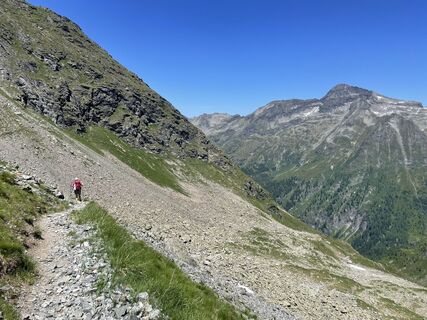 Photo de Gerda Dobler le long du parcours
