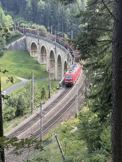 Foto de Johann Rameder a lo largo del recorrido