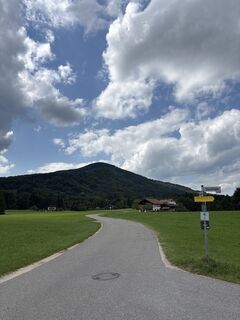 Foto von Heinz Sperl entlang der Tour