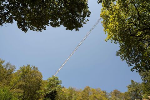 Hängebrücke Blackforestline von unten