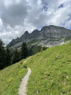 Foto von Ursula Buri entlang der Tour