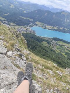 Photo de Edith K. le long du parcours