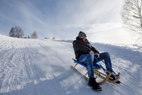 Rodelstrecke bei der Naggler Alm