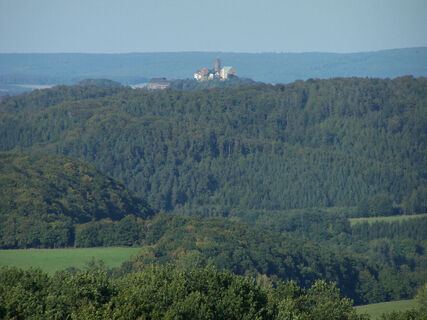 Blick vom Milmesberg zur Wartburg
