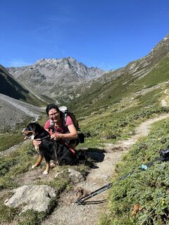 Foto de Monika Loeb a lo largo del recorrido