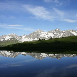 Wunderschöne Aussicht vom Oberen Prätschsee