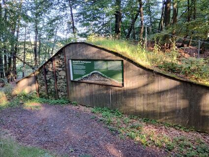 Profilschnitt im Mittelwall des keltischen Ringwalls