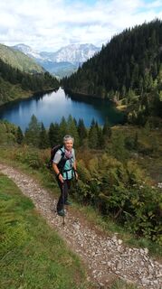Photo de Hubert Fuchs le long du parcours