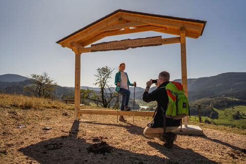 Fotorahmen auf der Kleinebene