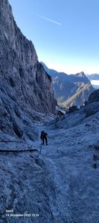 Photo de Mario Libardi le long du parcours