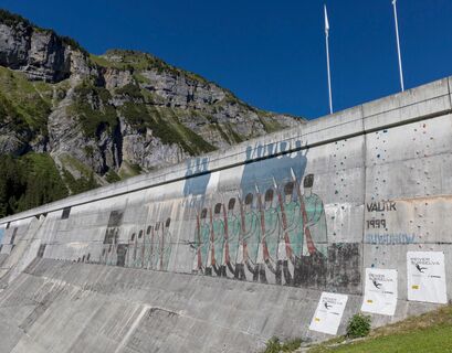Staumauer am Lag da Pigniu