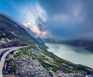 Stausee auf der Grimsel