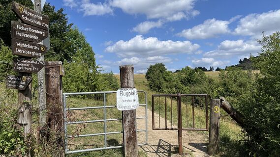 Foto von Siggi unterwegs entlang der Tour