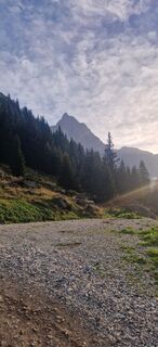 Foto von Magda entlang der Tour