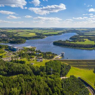 Blick auf die Talsperre Zeulenroda
