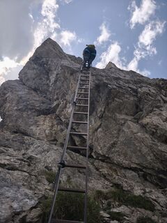Photo de Armin Herzog le long du parcours