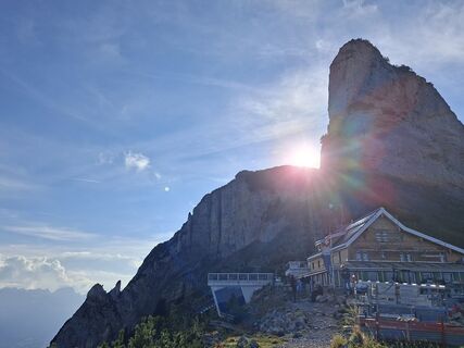 Photo de Michaela le long du parcours