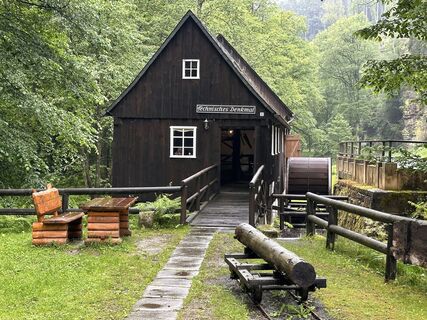 Großer Reitsteig, Neumannmühle, Hinterhermsdorf, Sebnitz, Sächsische Schweiz, Sachsen/Deutschland