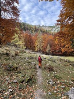 Foto von Monika Raninger entlang der Tour