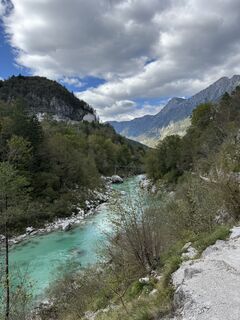 Photo de Antje Papadopoulos Heller le long du parcours