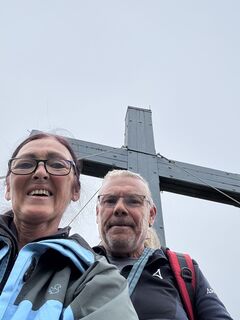 Photo de Brigitta Konrad le long du parcours