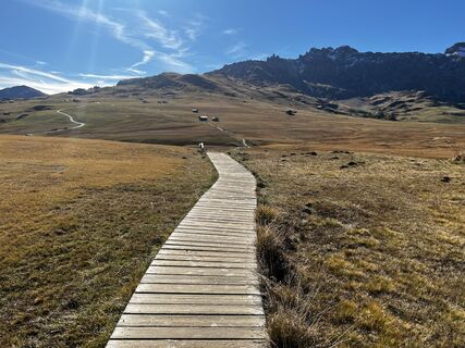 Steg durch das Ladinser Moor