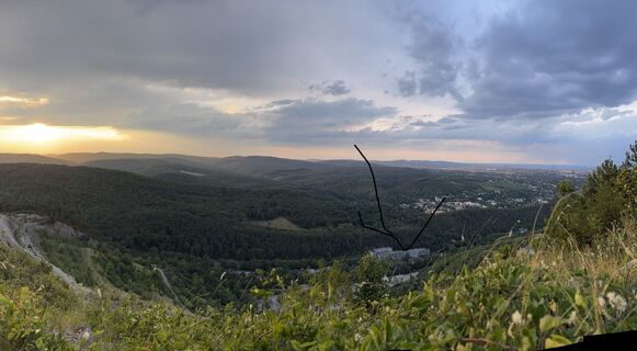 Foto von Gábor entlang der Tour