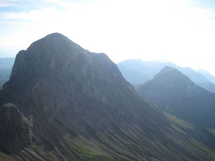 Am Einstieg des Klettersteigs
