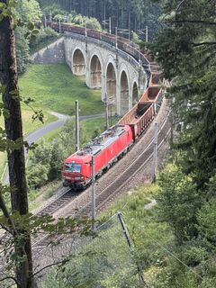 Foto de Johann Rameder a lo largo del recorrido
