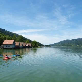 Fischerhäuser am Großen Alpsee
