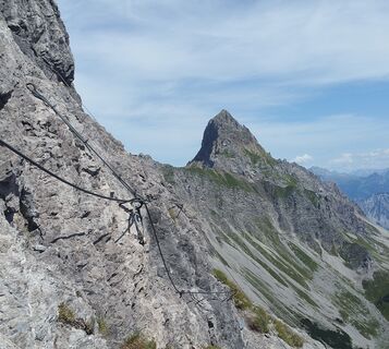 Blick beim Notausstieg zur Zimba