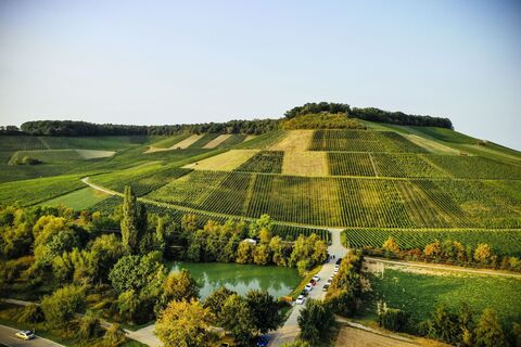 Mönchsbergsee mit Weinausschank vom Weinkonvent Dürrenzimmern | Brackenheim | HeilbronnerLand