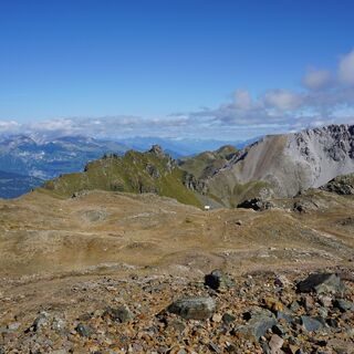 Totälpli mit Blick auf das Parpaner Weisshorn