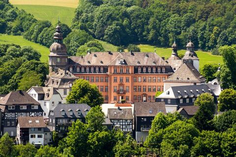 Das Schloss Berleburg thront über der Stadt.