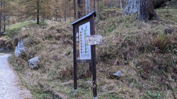 Wegbeginn nach San Besso